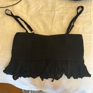 Aritzia cropped top black
